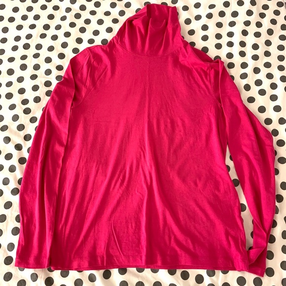 J. Crew Tops - 🆕J. Crew-Fuscia Turtleneck